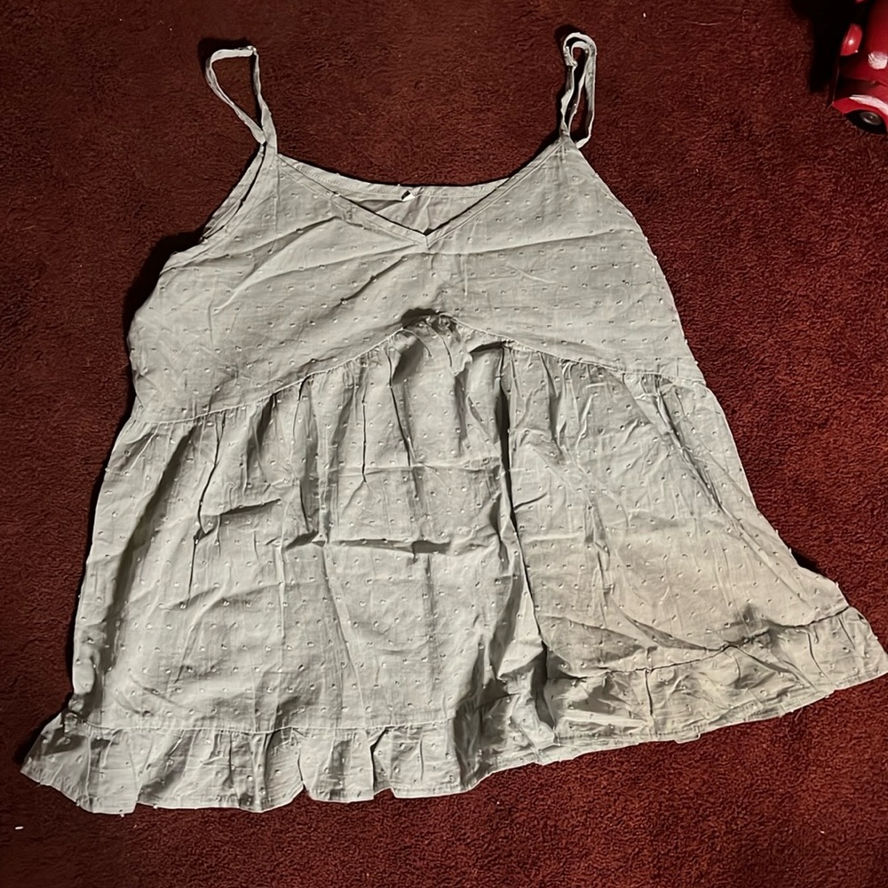 Women’s light blue tank top